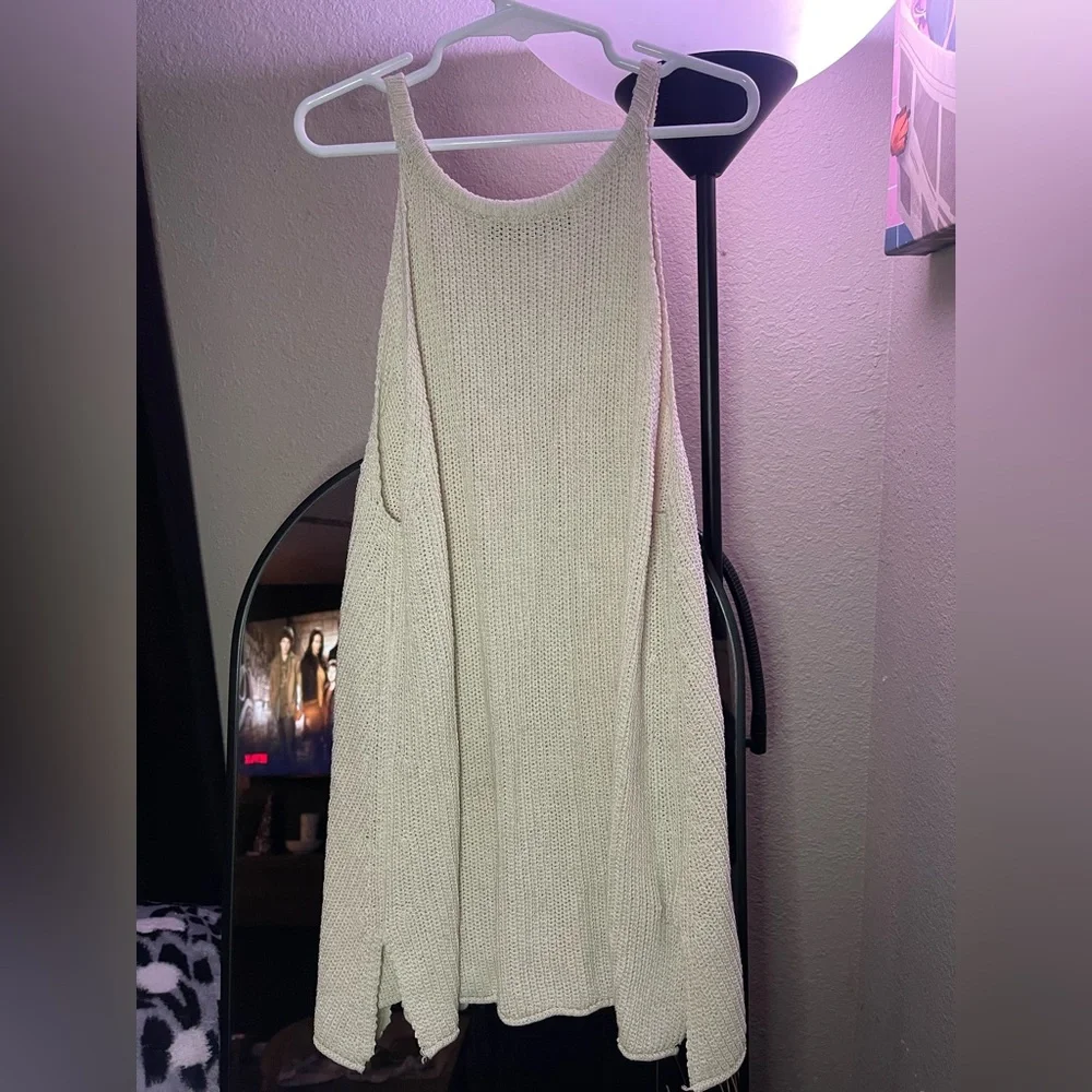 Zara Cream Knit Tank Top